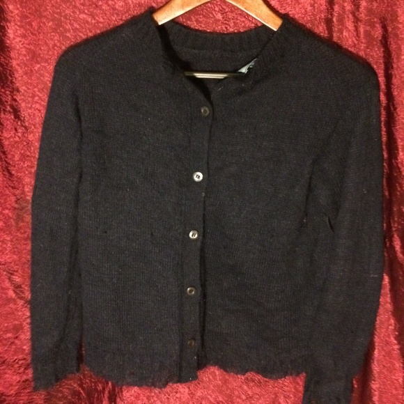 PRADA　wool & cashmere cardigan　NAVY Navy Wool cardigan | PRADA